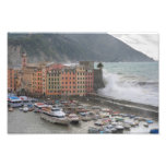 Camogli während eines Sturms Fotografie