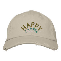 Camping/Camper Bestickte Baseballkappe