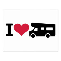 Camping der Liebe I - Camper Postkarte