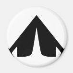 Camping neigt Ikone Magnete