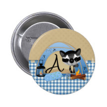 Campingraccoon-Alpha A Anstecknadel
