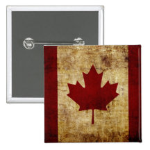 Canada / grunged Flag Anstecknadelbutton