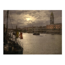 Canal Grande durch Mondschein I, Venedig, Italien Postkarten
