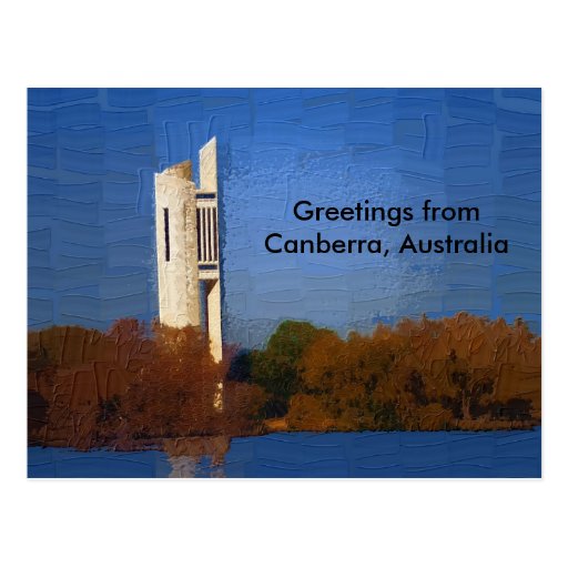 Canberra-Postkarte