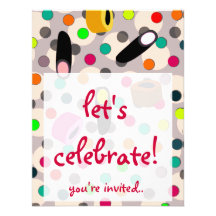 candy sweets birthday party invites