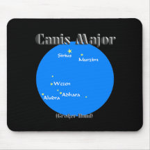 canis major hellblau mousepad