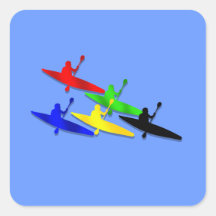 Canoeing Kyaking Kanu kyak Wassersport Stickers