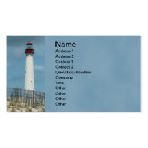 Cape May Leuchtturm-Visitenkarte