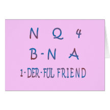 CARD.NQ.2      GR - 8 N 1 - derful Wörter Grußkarten