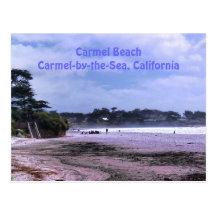 Carmel Strand in der Kalifornien-Reise-Postkarte