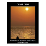 Carpe-diem-ergreifen-d-Tag-und-all-Firmaanlagegüte Postkarte