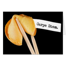 Carpe Diem Glückskeks Karte