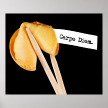 Carpe Diem Glückskeks Posterdrucke