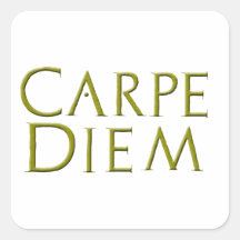 Carpe Diem quadratischer Aufkleber
