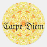 Carpe Diem Runder Sticker