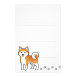 Cartoon Akita Inu/Shiba Inu Personalisierte Druckpapiere