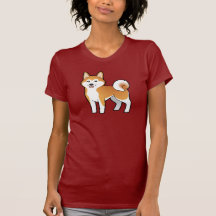 Cartoon Akita Inu/Shiba Inu Hemd