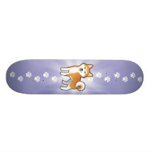Cartoon Akita Inu/Shiba Inu Personalisierte Skateboards