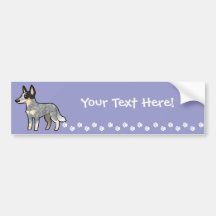Cartoon-australischer Viehhund/Kelpie Autosticker