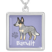 Cartoon-australischer Viehhund/Kelpie Schmuck