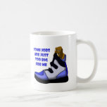 Cartoon-Beagle im Großen Schuh, Job ist für mich z Tasse