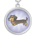 Cartoon-Dackel (wirehair) Amulett
