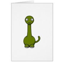 Cartoon-Dinosaurier Karte