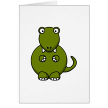 Cartoon-Dinosaurier Karte