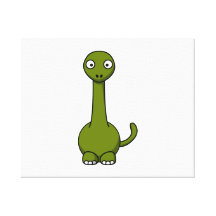 Cartoon-Dinosaurier Leinwanddrucke