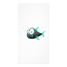 Cartoon-Fische Fotogrußkarten