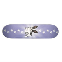 Cartoon-französische Bulldogge Bedrucktes Skateboard