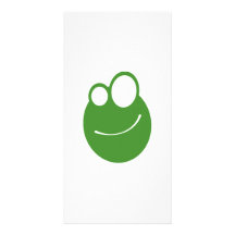 Cartoon-Frosch-Gesicht Photokarten