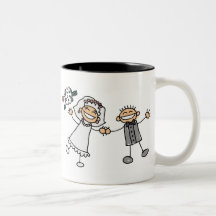 Cartoon-Hochzeit Tee Tasse