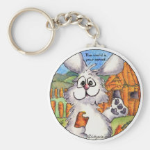 Cartoon-Kaninchen-Spaß niedliches Keychains Schlüsselbänder