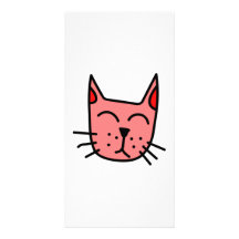Cartoon-Katzen-Gesicht Photokarten