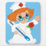 Cartoon-Krankenschwester Mauspads