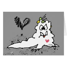 Cartoon-Liebe-Schnecken-Monster Karten