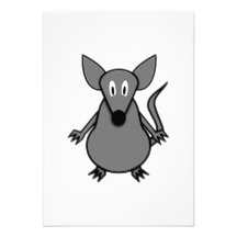 Cartoon-Maus Personalisierte Einladungen