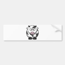 Cartoon MOO-Kuh Auto Aufkleber