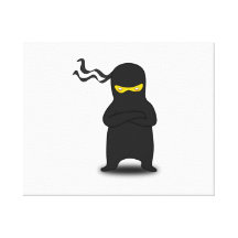 Cartoon Ninja Canvas Print