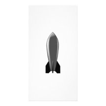 Cartoon Nuclear Bomb Photo Card
