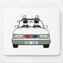 Cartoon-Polizei-Auto Mauspads