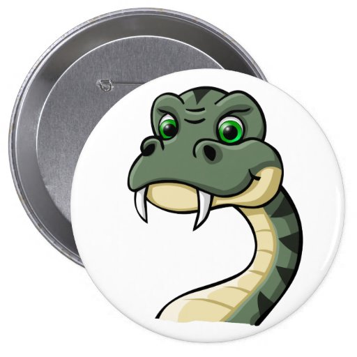 Cartoon-Schlange Buttons