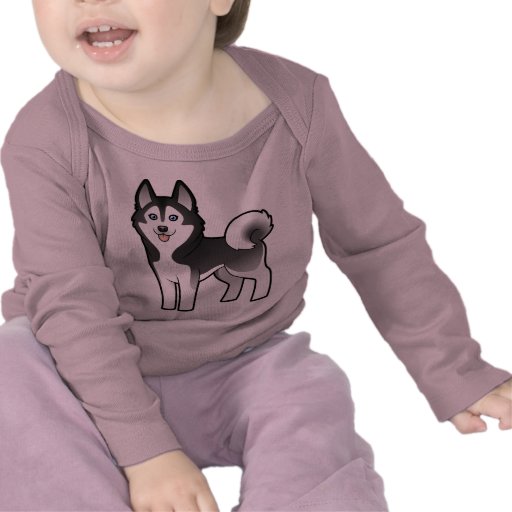 Cartoon-sibirischer Schlittenhund/alaskischer Mala Shirt
