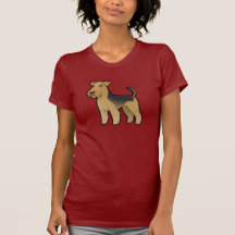 Cartoonairedale-Terrier/Waliser-Terrier Tshirt