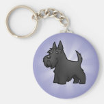 Cartoonscottish-Terrier Schlüsselanhänger
