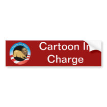 Cartoonverantwortlicher Obamastoßaufkleber autoaufkleber