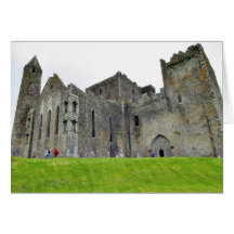 Cashel ruiniert Schloss-runde Türme Grußkarte