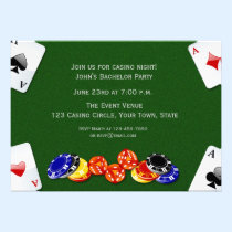 Casino Night einladungen