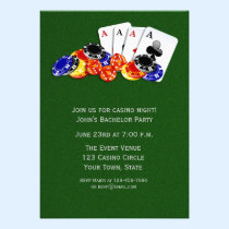 Casino Themed Party einladungen
